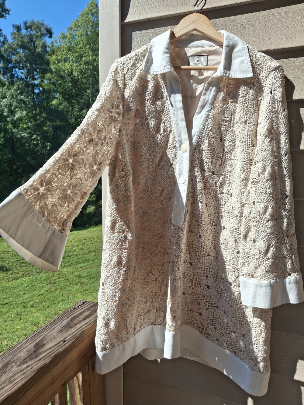 Tuckernuck – Crochet Collier Mini Dress (Tan) XXL